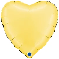 1204-1678 Г Б/РИС СЕРДЦЕ 18" Сатин Banana Yellow