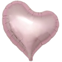 1204-1695 Т Б/РИС СЕРДЦЕ ИЗГИБ 18" Met Light Pink