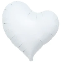 1204-1696 Т Б/РИС СЕРДЦЕ ИЗГИБ 18" White