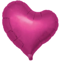 1204-1698 Т Б/РИС СЕРДЦЕ ИЗГИБ 18" MetallicMagenta
