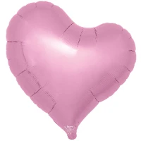 1204-1699 Т Б/РИС СЕРДЦЕ ИЗГИБ 18" Metallic Pink