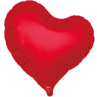 1204-1700 Т Б/РИС СЕРДЦЕ ИЗГИБ 18" MetallicRubyRed
