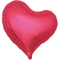 1204-1702 Т Б/РИС СЕРДЦЕ ИЗГИБ 25" Metallic Red
