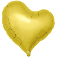 1204-1705 Т Б/РИС СЕРДЦЕ ИЗГИБ 25" Metallic Gold