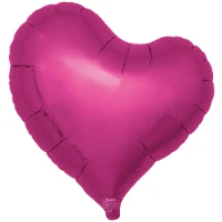 1204-1706 Т Б/РИС СЕРДЦЕ ИЗГИБ 25" MetallicMagenta