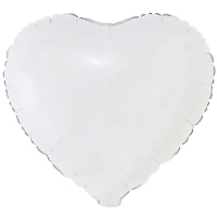 1204-1756 К Б/РИС СЕРДЦЕ 18" Пастель White