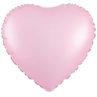 1204-1758 К Б/РИС СЕРДЦЕ 18" Сатин Pink