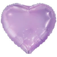 1204-1762 К Б/РИС СЕРДЦЕ 18" Металлик Lilac
