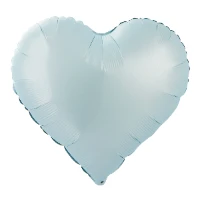 1204-1770 Г Б/РИС СЕРДЦЕ 18" Сатин Pastel Blue new