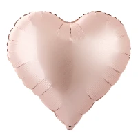 1204-1771 Г Б/РИС СЕРДЦЕ 18" Сатин Pastel Pink new