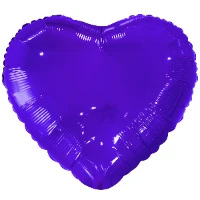 1204-1782 К Б/РИС СЕРДЦЕ 18" Металлик Purple