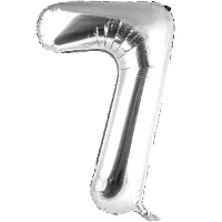 1207-2962 К ЦИФРА 7  40" Silver