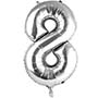 1207-2963 К ЦИФРА 8  40" Silver