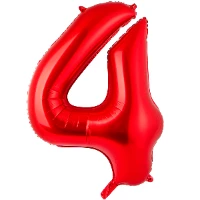 1207-2989 К ЦИФРА 4  40" Red