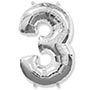 1207-3065 Ф ЦИФРА 3  40" Silver