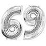 1207-3068 Ф ЦИФРА 6/9  40" Silver