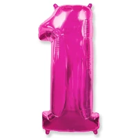 1207-3081 Ф ЦИФРА 1  40" Fuchsia