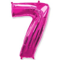 1207-3087 Ф ЦИФРА 7  40" Fuchsia