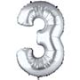 1207-3201 Г ЦИФРА 3  26" Silver