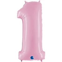 1207-3328 Г ЦИФРА 1  40" Пастель Pink