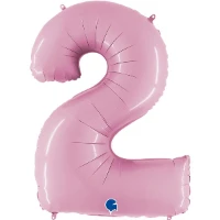 1207-3329 Г ЦИФРА 2  40" Пастель Pink