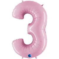 1207-3330 Г ЦИФРА 3  40" Пастель Pink