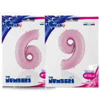 1207-3333 Г ЦИФРА 6/9  40" Пастель Pink