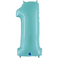 1207-3337 Г ЦИФРА 1  40" Пастель Blue