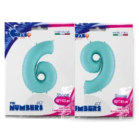1207-3342 Г ЦИФРА 6/9  40" Пастель Blue