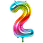 1207-3397 К ЦИФРА 2  40" Радуга металлик