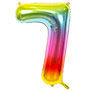 1207-3402 К ЦИФРА 7  40" Радуга металлик