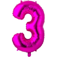 1207-3690 К ЦИФРА 3  26" Fuchsia