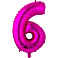 1207-3693 К ЦИФРА 6  26" Fuchsia