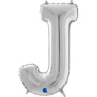 1207-3775 Г БУКВА J  26" Silver