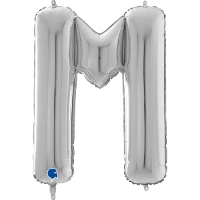 1207-3778 Г БУКВА М  26" Silver