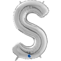 1207-3784 Г БУКВА S  26" Silver