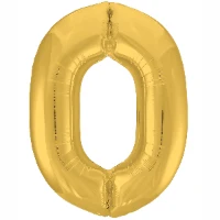 1207-3811 Р ЦИФРА 0  40" Металлик Gold