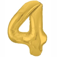 1207-3815 Р ЦИФРА 4  40" Металлик Gold