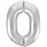1207-3821 Р ЦИФРА 0  40" Металлик Silver