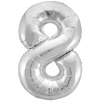 1207-3829 Р ЦИФРА 8  40" Металлик Silver
