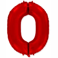 1207-4183 Ф ЦИФРА 0  40" Red