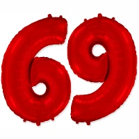 1207-4189 Ф ЦИФРА 6/9  40" Red