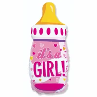 1207-4258 Ф ФИГУРА Бутылка IT'S A GIRL розовая