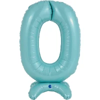 1207-4264 Г ЦИФРА 0  25" Pastel Blue на подставке