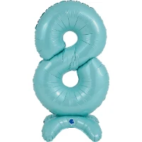 1207-4272 Г ЦИФРА 8  25" Pastel Blue на подставке