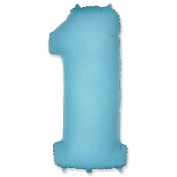 1207-4294 Ф ЦИФРА 1  32" Pastel Blue