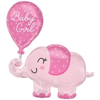 1207-4360 А ФИГУРА/P60 Слоник розовый BABY GIRL