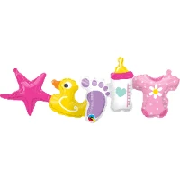 1207-4538 П ФИГУРА AIR Гирлянда Baby Girl 2шт
