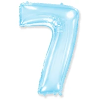 1207-4759 Ф ЦИФРА 7  40" Pastel Blue
