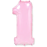 1207-4762 Ф ЦИФРА 1  40" Pink